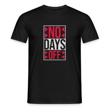 pas de jours de congé devis - T-shirt homme - noir - Devant - AI Model Male 178 light (178cm)