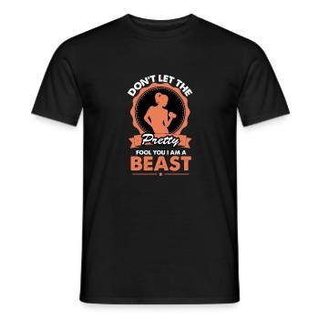 Gym Quote Weight Life Revitalizing Worko - Men's T-Shirt - black - Front - AI Model Male 178 light (178cm)
