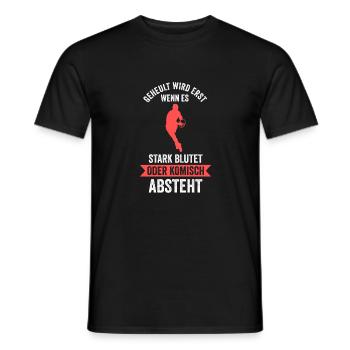 Rugby Sport Rugbyspieler Geschenk - Männer T-Shirt - Schwarz - Vorne - AI Model Male 178 light (178cm)