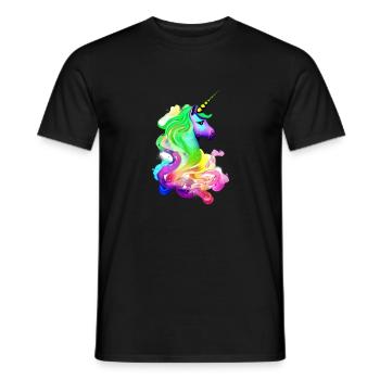 Unicorn Mythical Animal Girl Unicorns Unicorn - Men's T-Shirt - black - Front - AI Model Male 178 light (178cm)