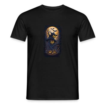 Happy Halloween I Gift - Men's T-Shirt - black - Front - AI Model Male 178 light (178cm)