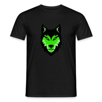 wolf - Männer T-Shirt - Schwarz - Vorne - AI Model Male 178 light (178cm)