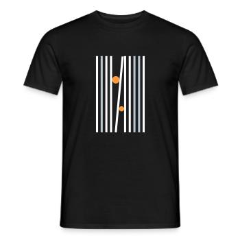 Abstraktes Design - Männer T-Shirt - Schwarz - Vorne - AI Model Male 178 light (178cm)