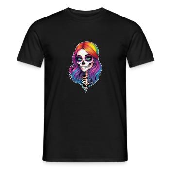 Halloween - Rock & Regenbogen - Männer T-Shirt - Schwarz - Vorne - AI Model Male 178 light (178cm)