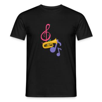 Musik Accessoires Männer Frauen - Männer T-Shirt - Schwarz - Vorne - AI Model Male 178 light (178cm)