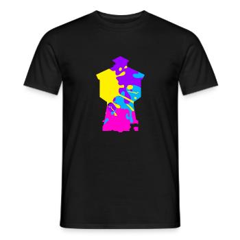 Wasserturm Langeoog bunt - Männer T-Shirt - Schwarz - Vorne - AI Model Male 178 light (178cm)
