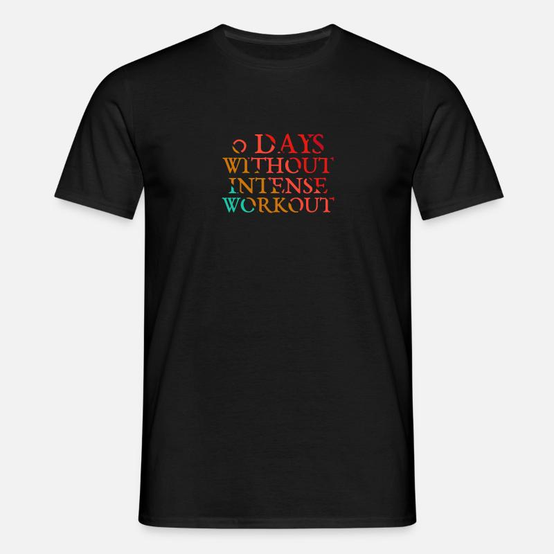 Training Workout - Männer T-Shirt - Schwarz