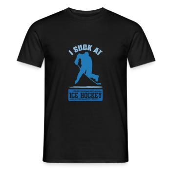 Sports de hockey sur glace - T-shirt homme - noir - Devant - AI Model Male 178 light (178cm)