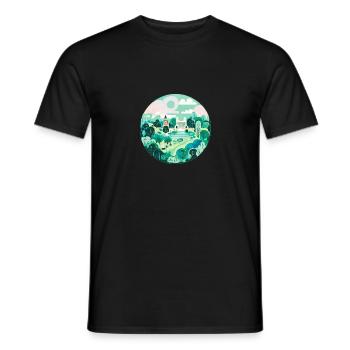 Hyde Park Londres - T-shirt homme - noir - Devant - AI Model Male 178 light (178cm)