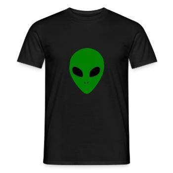 Aliens Außerirdischer Kopf - Männer T-Shirt - Schwarz - Vorne - AI Model Male 178 light (178cm)