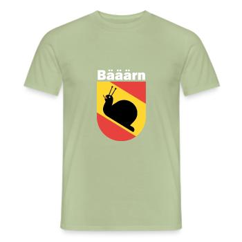 Bern Lustig Wappen Langsam Berner Bärner Geschenk - Männer T-Shirt - Sage - Vorne - AI Model Male 178 light (178cm)