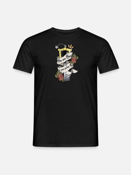 May Your Heart Be Your Guiding Key - Männer T-Shirt - Schwarz