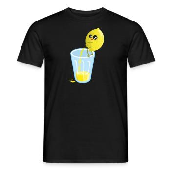 Zitrone pinkelt Limonade - Männer T-Shirt - Schwarz - Vorne - AI Model Male 178 light (178cm)