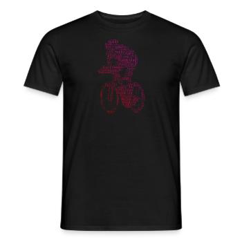 Road Bike Road Bike Men Road Bike Road Bike Road Cyclist - Men's T-Shirt - black - Front - AI Model Male 178 light (178cm)