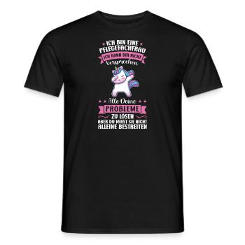 Krankenhaus Pflegefachfrau Pflegerin Geschenk - Männer T-Shirt - Schwarz - Vorne - AI Model Male 178 light (178cm)