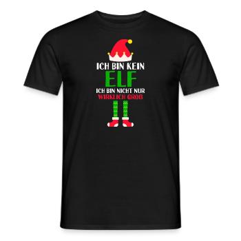 Weihnachten Elf Weihnachten Elf Geschenk - Männer T-Shirt - Schwarz - Vorne - AI Model Male 178 light (178cm)
