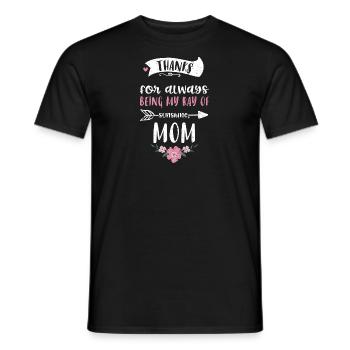 Thanks for always being my ray o... - Men's T-Shirt - black - Front - AI Model Male 178 light (178cm)