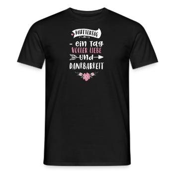 Mother's Day - a day full of love... - Men's T-Shirt - black - Front - AI Model Male 178 light (178cm)