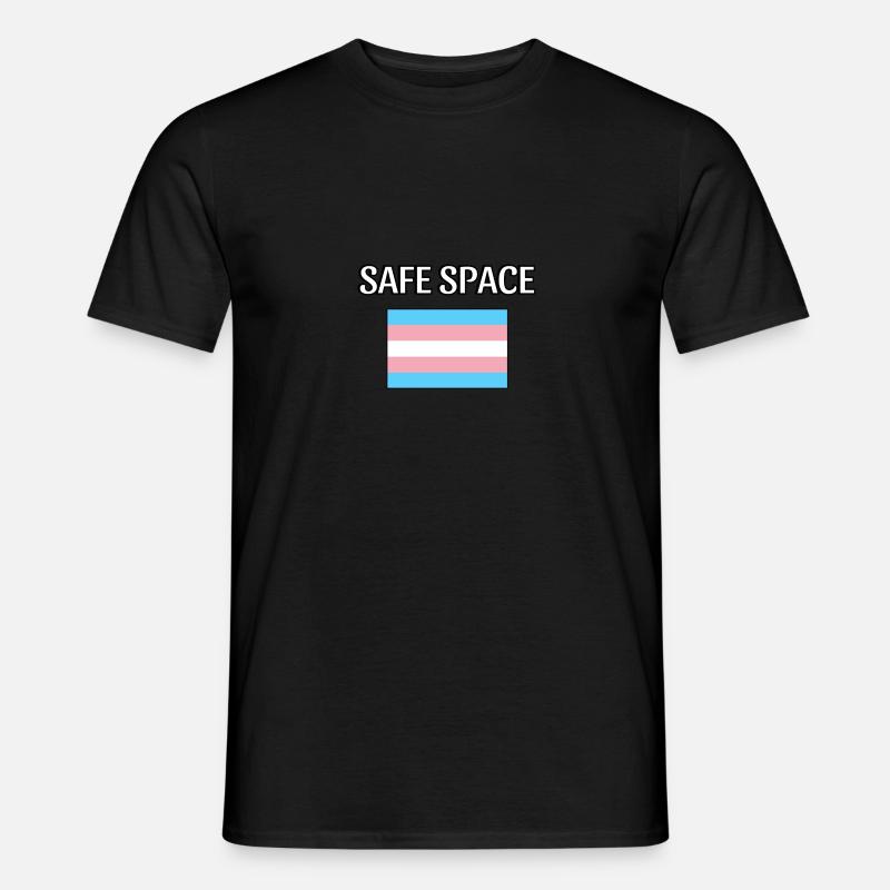 TRANS Safe Space - Transgender Pride - Männer T-Shirt - undefined