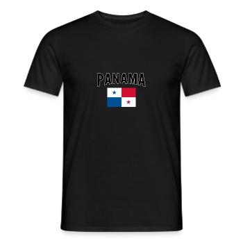 Panama - Männer T-Shirt - Schwarz - Vorne - AI Model Male 178 light (178cm)