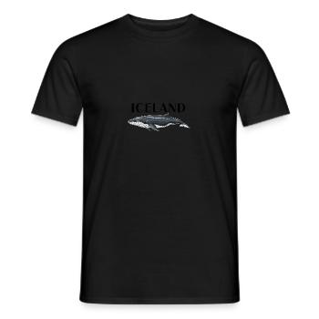 Iceland Wal - Männer T-Shirt - Schwarz - Vorne - AI Model Male 178 light (178cm)