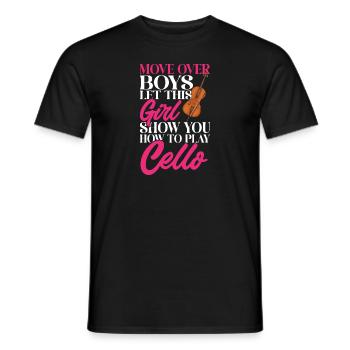 Violoncelliste Violoncelliste Musicien Violoncelle - T-shirt homme - noir - Devant - AI Model Male 178 light (178cm)