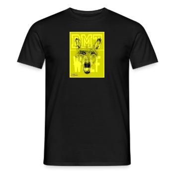 DMT WOLF - Männer T-Shirt - Schwarz - Vorne - AI Model Male 178 light (178cm)