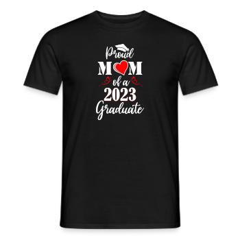 Proud Mom Of A Class Of 2023 Graduate - T-shirt homme - noir - Devant - AI Model Male 178 light (178cm)
