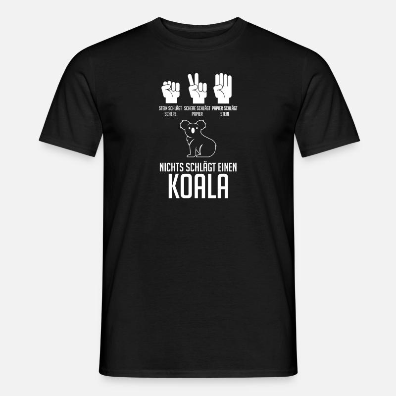 Koalabär Koala - Männer T-Shirt - Schwarz