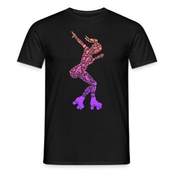 Patins à roulettes Enfants Patins à roulettes Patins à roulettes Filles - T-shirt homme - noir - Devant - AI Model Male 178 light (178cm)