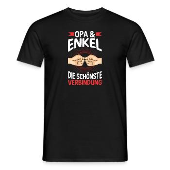 Großvater Opa und Enkel - Männer T-Shirt - Schwarz - Vorne - AI Model Male 178 light (178cm)