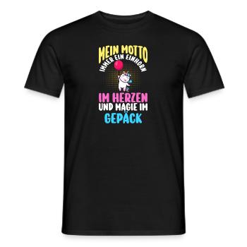 Licorne - T-shirt homme - noir - Devant - AI Model Male 178 light (178cm)