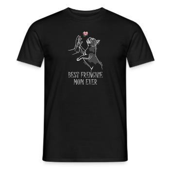 Meilleure Frenchie Mom Ever Français Bulldog Mama - T-shirt homme - noir - Devant - AI Model Male 178 light (178cm)