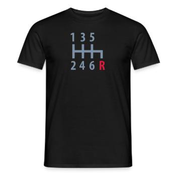 gear - Men's T-Shirt - black - Front - AI Model Male 178 light (178cm)