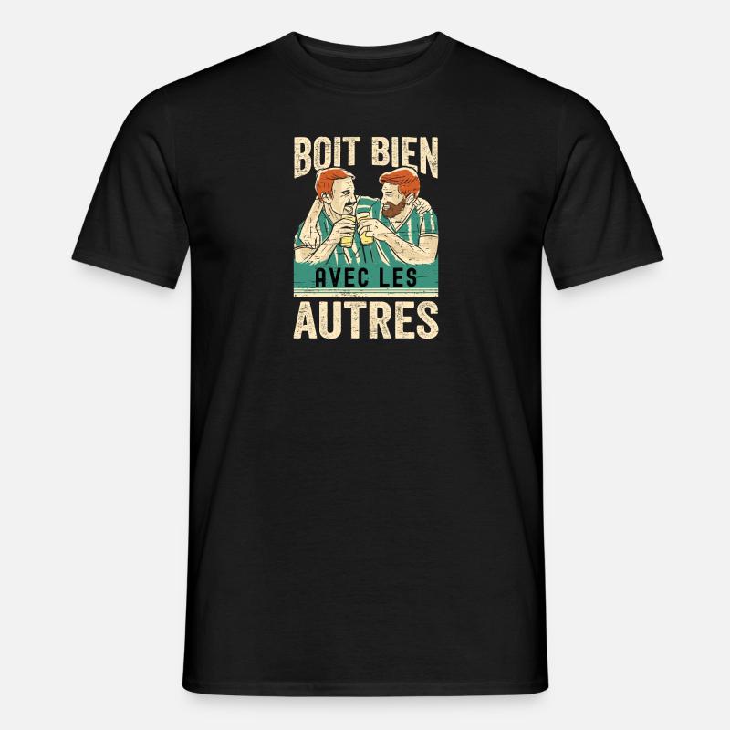 Se boit bien - Männer T-Shirt - Schwarz