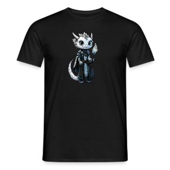 Sorcerer Dragonborn - Men's T-Shirt - black - Front - AI Model Male 178 light (178cm)