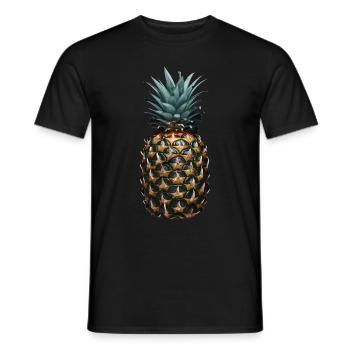 Ananas Frucht Geschenk - Männer T-Shirt - Schwarz - Vorne - AI Model Male 178 light (178cm)