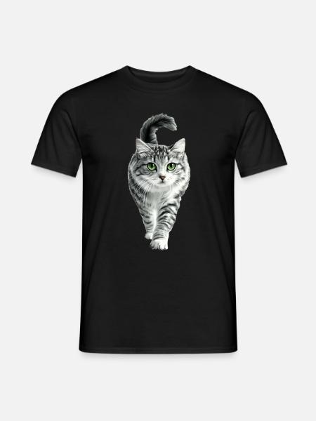 Amerikanische Locken - Männer T-Shirt - Schwarz