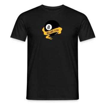 Billard Club - Männer T-Shirt - Schwarz - Vorne - AI Model Male 178 light (178cm)