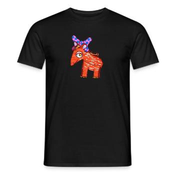 Tapir Mädchen - Männer T-Shirt - Schwarz - Vorne - AI Model Male 178 light (178cm)