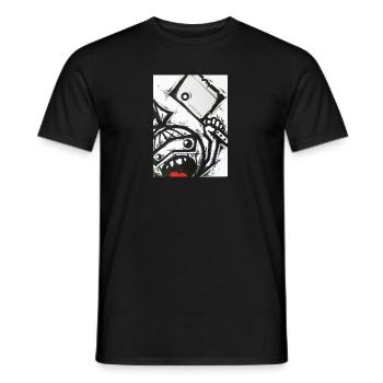 Wütende Jugend / KOLONE - Männer T-Shirt - Schwarz - Vorne - AI Model Male 178 light (178cm)