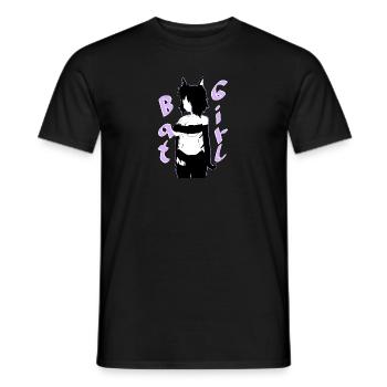 Batgirl Stephanie - Men's T-Shirt - black - Front - AI Model Male 178 light (178cm)
