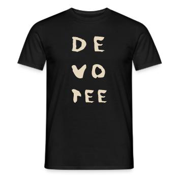Dark Wave Electro Pop dm – Scène des années 80 - T-shirt homme - noir - Devant - AI Model Male 178 light (178cm)