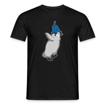 Pinguin Glockenblume  - Männer T-Shirt - Schwarz - Vorne - AI Model Male 178 light (178cm)