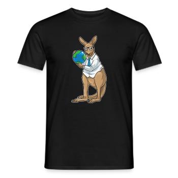 Känguru Geschichte Lehrer Schule - Männer T-Shirt - Schwarz - Vorne - AI Model Male 178 light (178cm)