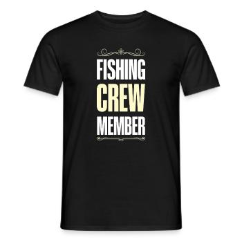 Fishing Crew - Männer T-Shirt - Schwarz - Vorne - AI Model Male 178 light (178cm)