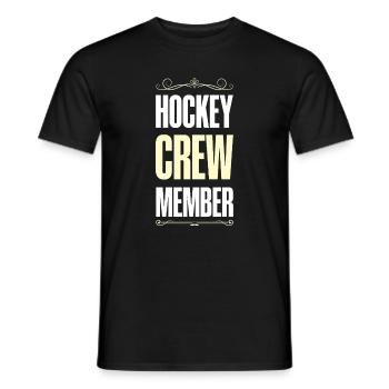 Hockey Crew - Männer T-Shirt - Schwarz - Vorne - AI Model Male 178 light (178cm)