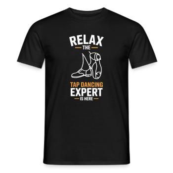 Stepptanz Stepptänzer Geschenk - Männer T-Shirt - Schwarz - Vorne - AI Model Male 178 light (178cm)