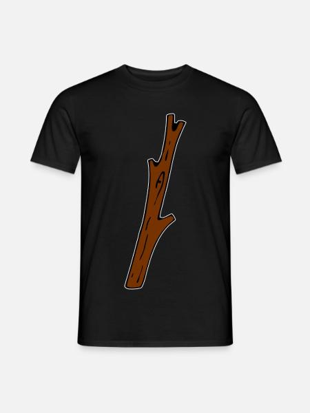 Ast - Männer T-Shirt - Schwarz