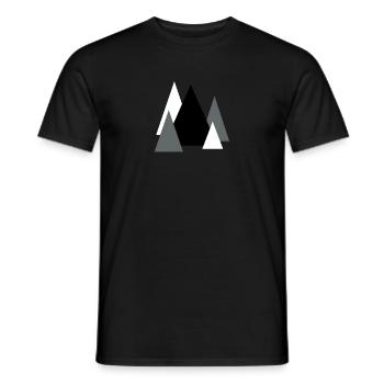 Forêt de Noël - T-shirt homme - noir - Devant - AI Model Male 178 light (178cm)